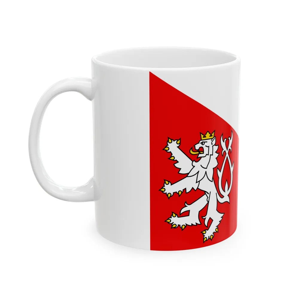 Flag of Jihlava Czech Republic - White Coffee Mug-Go Mug Yourself