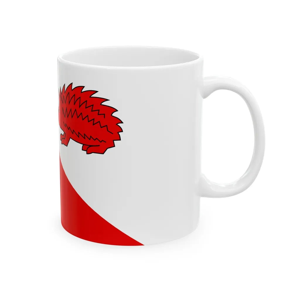 Flag of Jihlava Czech Republic - White Coffee Mug-Go Mug Yourself