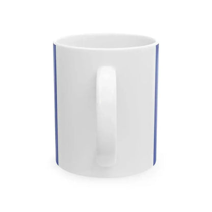 Flag of Jinsekikogen Hiroshima Blue (Japan) White Coffee Mug - Go Mug Yourself