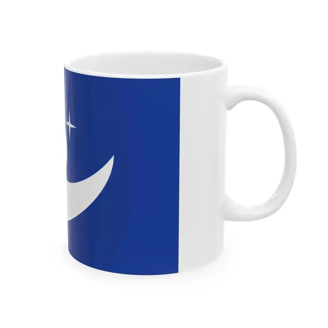 Flag of Jinsekikogen Hiroshima Blue (Japan) White Coffee Mug - Go Mug Yourself