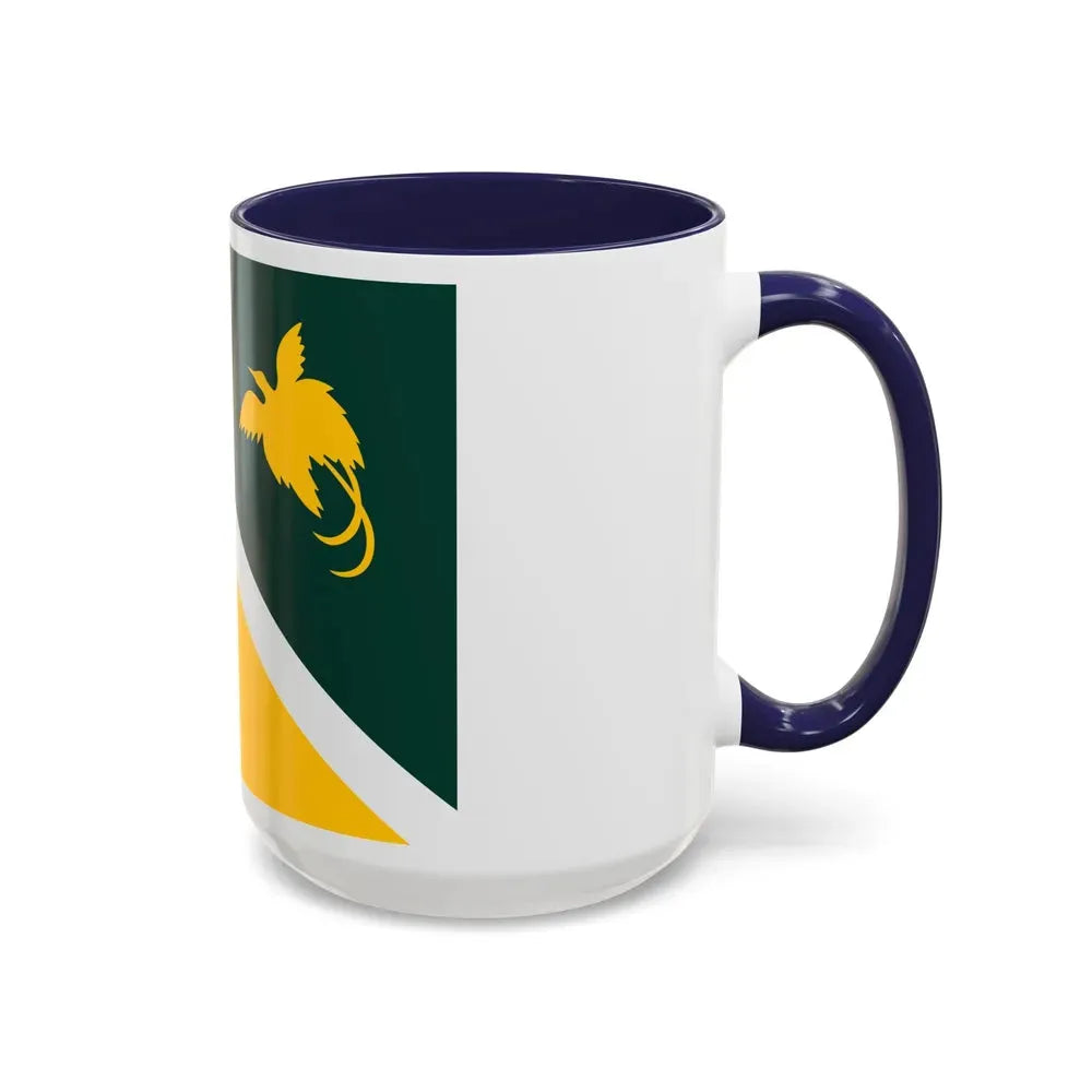 Flag of Jiwaka Papa New Guinea - Accent Coffee Mug - Go Mug Yourself