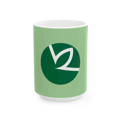 Flag of Joetsu Niigata (Japan) White Coffee Mug 15oz - Go Mug Yourself