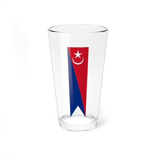 Flag of Johor Bahru Johor vertical (Malaysia) Pint Glass 16oz 16oz - Go Mug Yourself