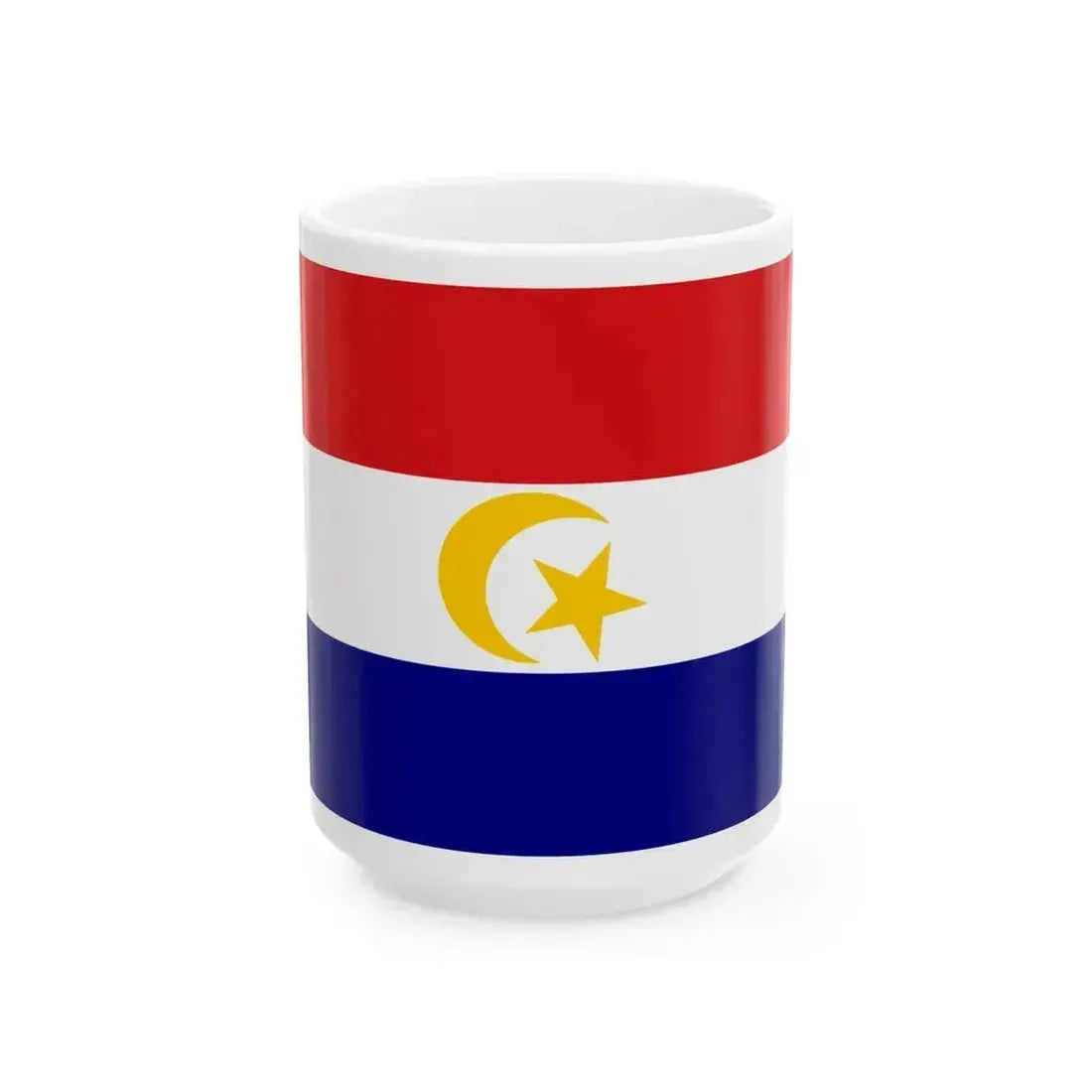 Flag of Johor Bahru (Malaysia) White Coffee Mug 15oz - Go Mug Yourself
