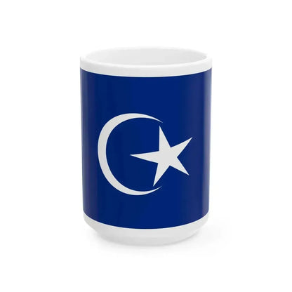 Flag of Johor First Minister (Malaysia) White Coffee Mug 15oz - Go Mug Yourself