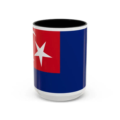 Flag of Johor Malaysia - Accent Coffee Mug 15oz Black - Go Mug Yourself