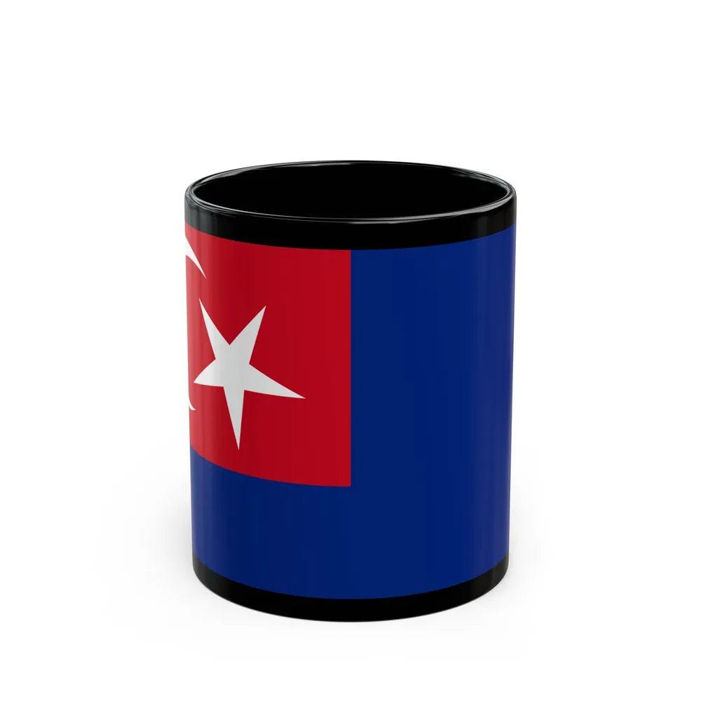 Flag of Johor Malaysia - Black Coffee Mug-11oz-Go Mug Yourself