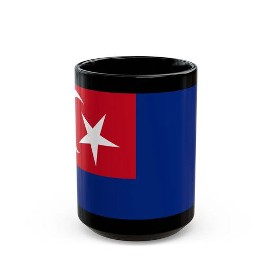 Flag of Johor Malaysia - Black Coffee Mug-15oz-Go Mug Yourself