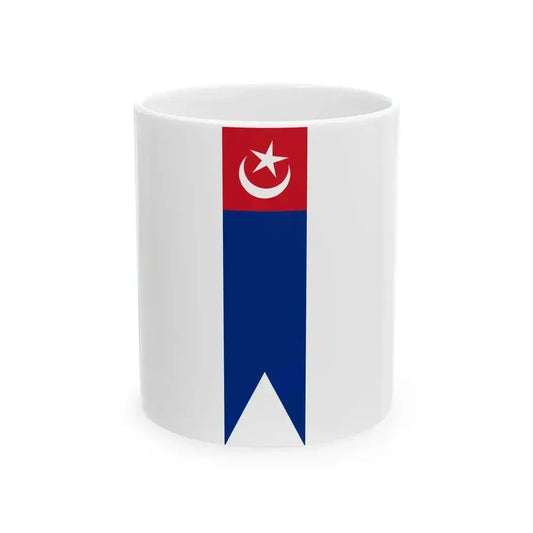 Flag of Johor vertical (Malaysia) White Coffee Mug 11oz - Go Mug Yourself