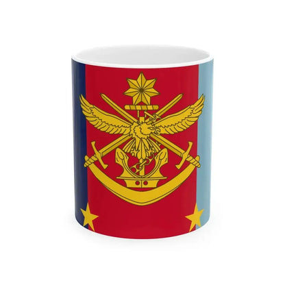 Flag of Joint Commander 2 Star AUS (Australia) White Coffee Mug 11oz - Go Mug Yourself