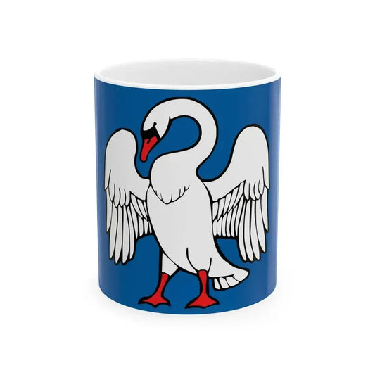 Flag of Jonava Lithuania (Lithuania) White Coffee Mug 11oz - Go Mug Yourself