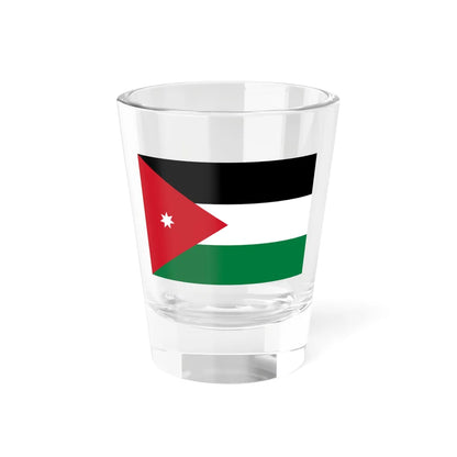 Flag of Jordan 3-2 (Jordan) Shot Glass 1.5oz 1.5oz - Go Mug Yourself