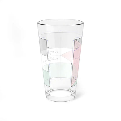 Flag of Jordan construction sheet (Jordan) Pint Glass 16oz - Go Mug Yourself