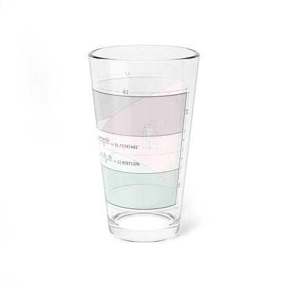 Flag of Jordan construction sheet (Jordan) Pint Glass 16oz - Go Mug Yourself