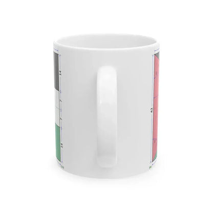 Flag of Jordan construction sheet (Jordan) White Coffee Mug - Go Mug Yourself