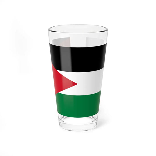 Flag of Jordan (Jordan) Pint Glass 16oz 16oz - Go Mug Yourself