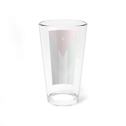Flag of Jordan vertical (Jordan) Pint Glass 16oz - Go Mug Yourself