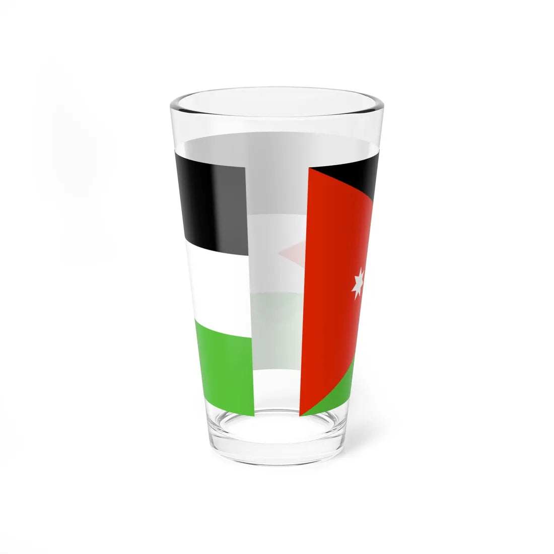 Flag of Jordan WFB 2000 (Jordan) Pint Glass 16oz - Go Mug Yourself