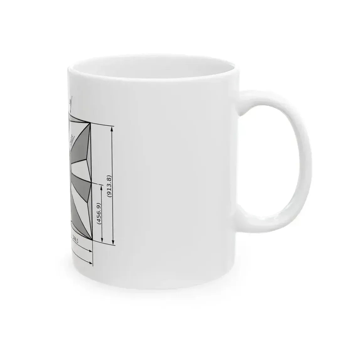 Flag of JSDF Construction sheet (Japan) White Coffee Mug - Go Mug Yourself