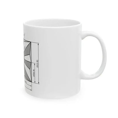 Flag of JSDF Construction sheet (Japan) White Coffee Mug - Go Mug Yourself