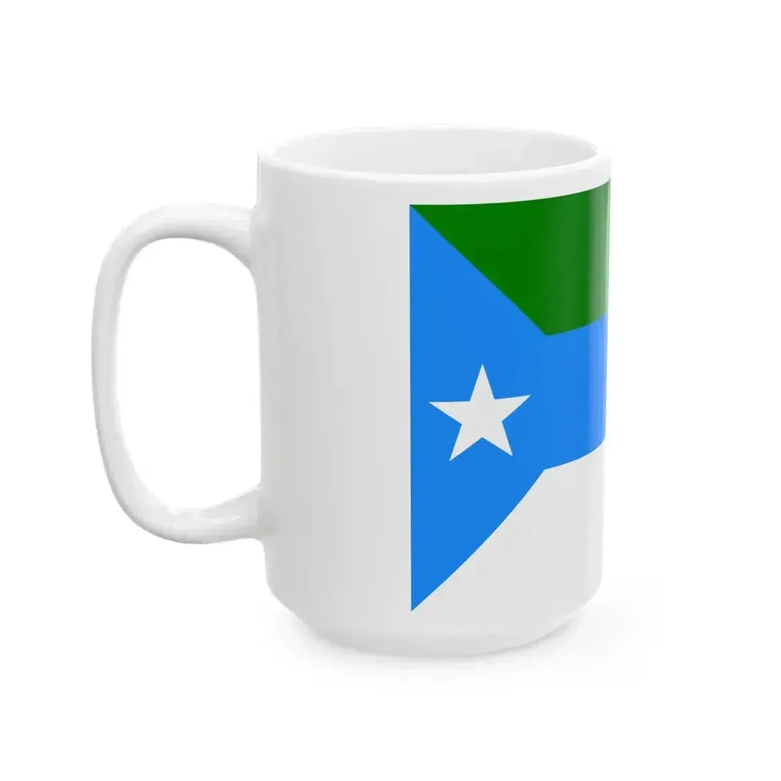 Flag of Jubaland Somalia (Mali) White Coffee Mug - Go Mug Yourself