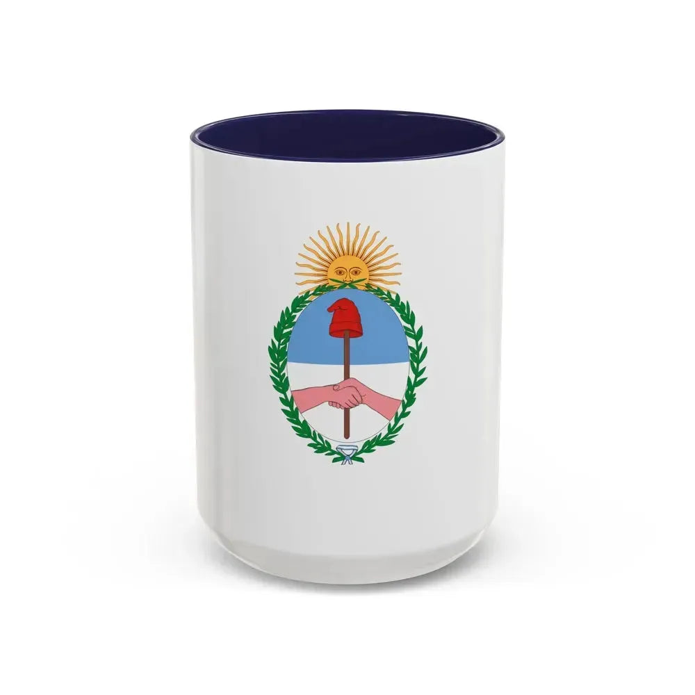 Flag of Jujuy Province Argentina - Accent Coffee Mug 15oz Navy - Go Mug Yourself