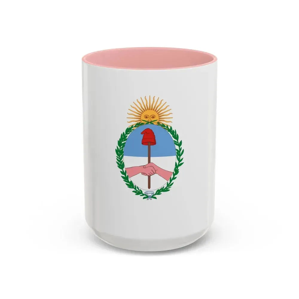 Flag of Jujuy Province Argentina - Accent Coffee Mug 15oz Pink - Go Mug Yourself