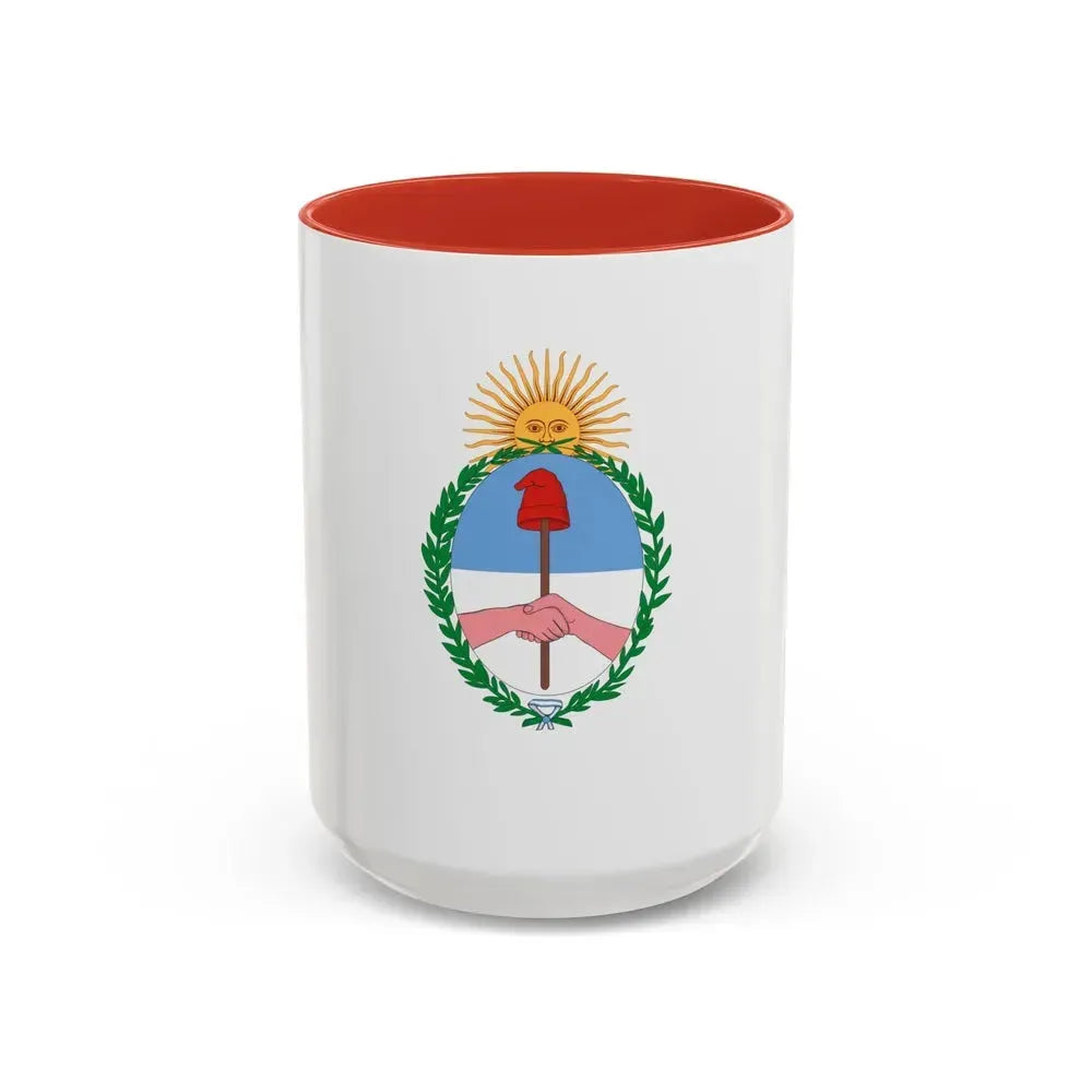 Flag of Jujuy Province Argentina - Accent Coffee Mug 15oz Red - Go Mug Yourself