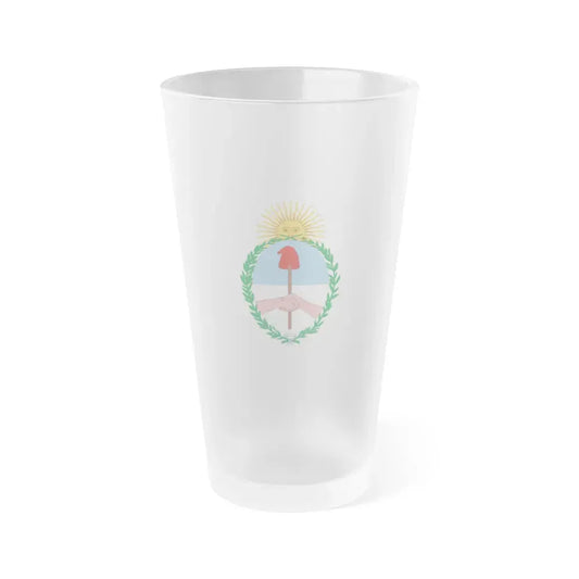 Flag of Jujuy Province Argentina - Frosted Pint Glass 16oz 16oz Frosted - Go Mug Yourself