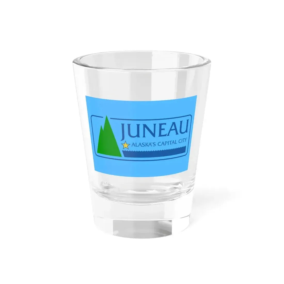 Flag of Juneau Alaska (United States) Shot Glass 1.5oz 1.5oz - Go Mug Yourself