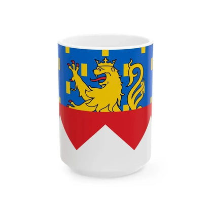 Flag of Jura department (France) White Coffee Mug 15oz - Go Mug Yourself