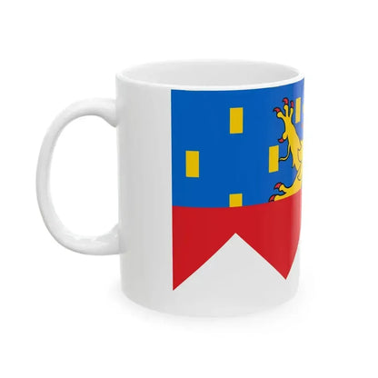 Flag of Jura department (France) White Coffee Mug - Go Mug Yourself