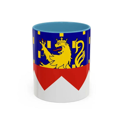 Flag of Jura France 2 - Accent Coffee Mug 11oz Light Blue - Go Mug Yourself