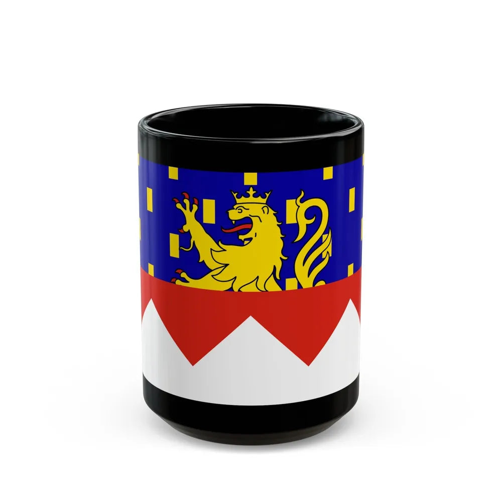 Flag of Jura France 2 - Black Coffee Mug-15oz-Go Mug Yourself