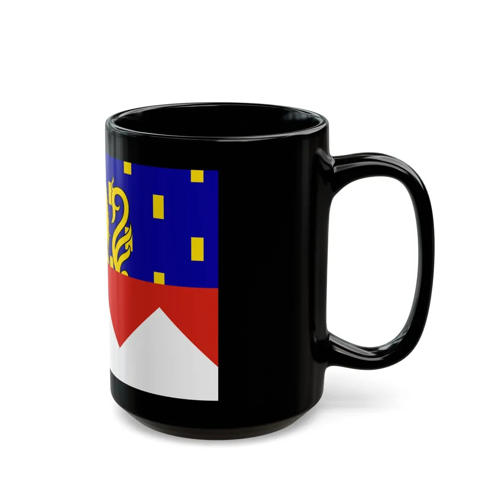 Flag of Jura France 2 - Black Coffee Mug-Go Mug Yourself