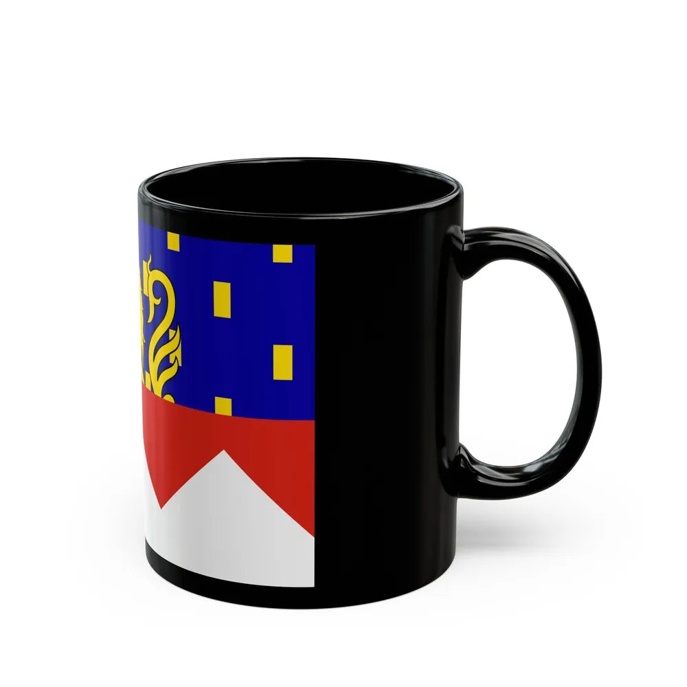 Flag of Jura France 2 - Black Coffee Mug-Go Mug Yourself