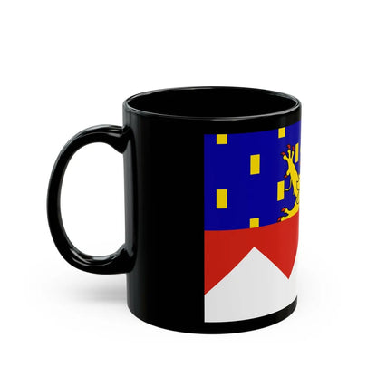 Flag of Jura France 2 - Black Coffee Mug-Go Mug Yourself