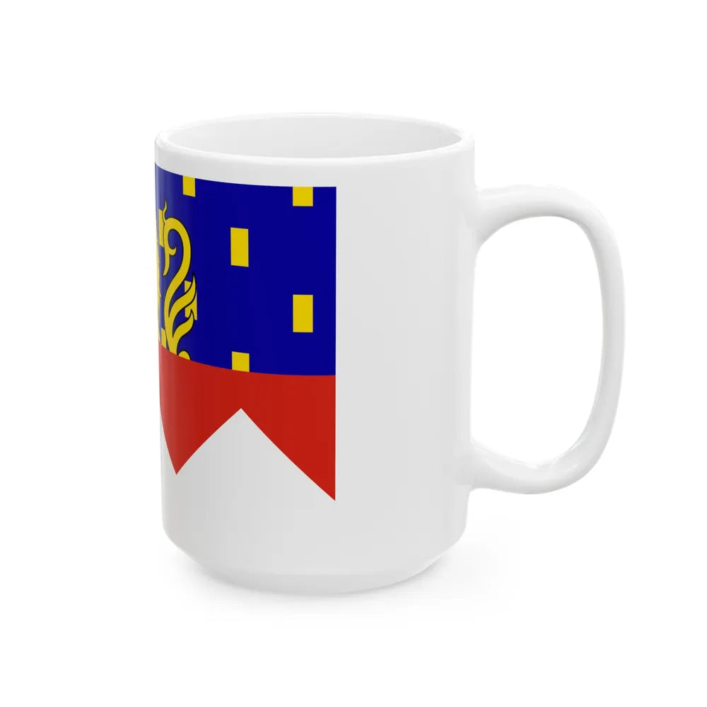 Flag of Jura France 2 - White Coffee Mug-Go Mug Yourself