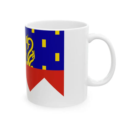 Flag of Jura France 2 - White Coffee Mug-Go Mug Yourself