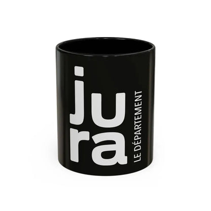 Flag of Jura France - Accent Coffee Mug 11oz Black - Go Mug Yourself