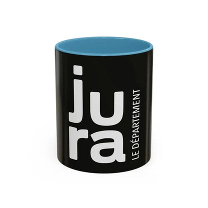 Flag of Jura France - Accent Coffee Mug 11oz Light Blue - Go Mug Yourself