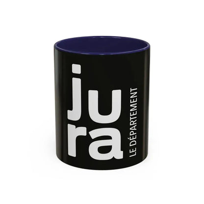 Flag of Jura France - Accent Coffee Mug 11oz Navy - Go Mug Yourself