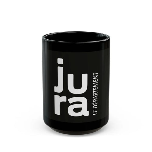 Flag of Jura France - Black Coffee Mug-15oz-Go Mug Yourself