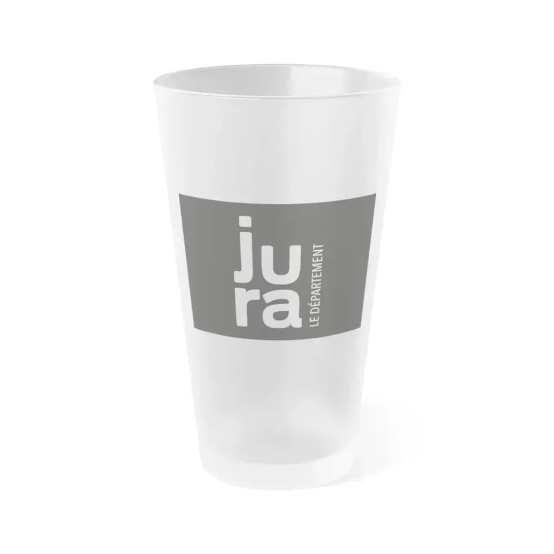 Flag of Jura France - Frosted Pint Glass 16oz 16oz Frosted - Go Mug Yourself