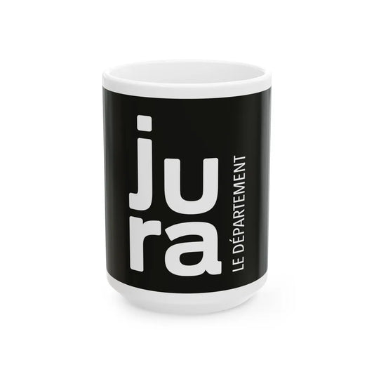 Flag of Jura France - White Coffee Mug-15oz-Go Mug Yourself