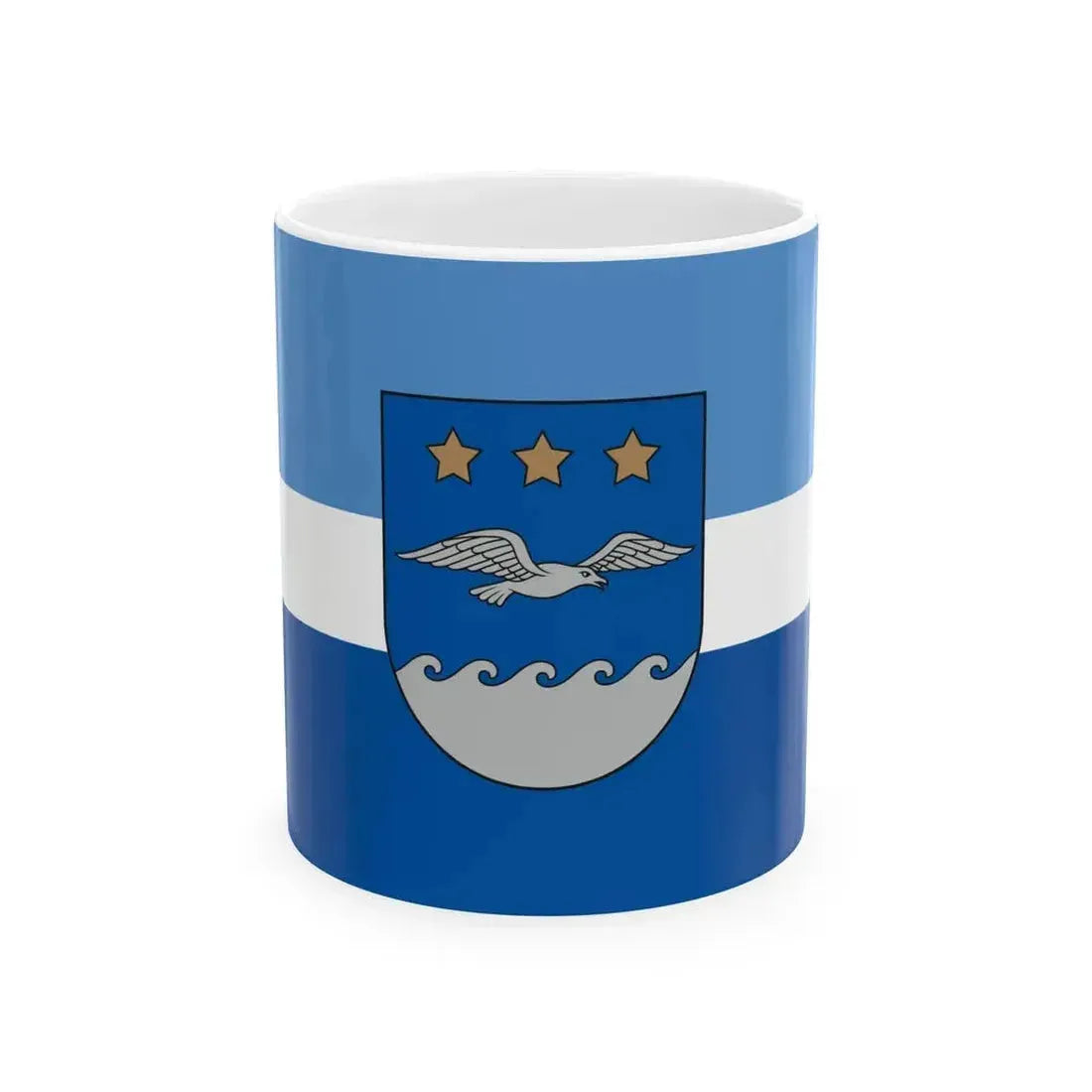 Flag of Jurmala (Latvia) White Coffee Mug 11oz - Go Mug Yourself