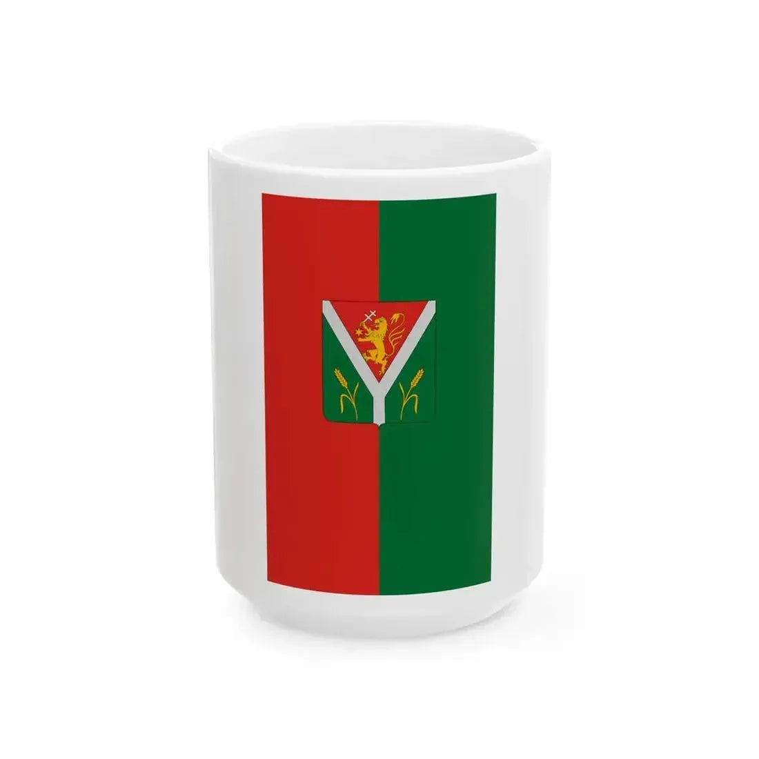 Flag of Kadarkut (Hungary) White Coffee Mug 15oz - Go Mug Yourself