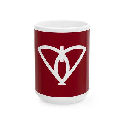 Flag of Kadoma Osaka (Japan) White Coffee Mug 15oz - Go Mug Yourself