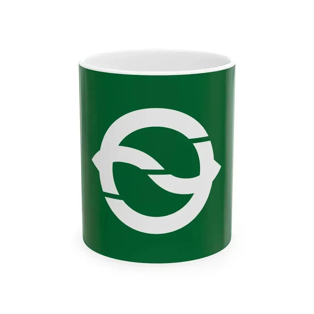 Flag of Kaga Ishikawa 1958-2005 (Japan) White Coffee Mug 11oz - Go Mug Yourself