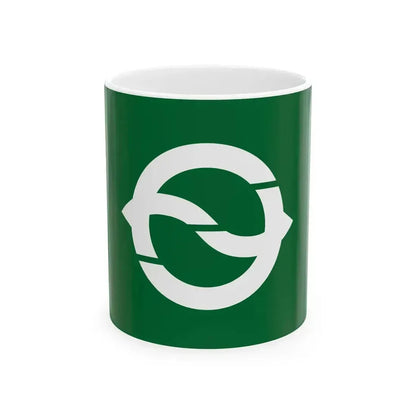 Flag of Kaga Ishikawa 1958-2005 (Japan) White Coffee Mug 11oz - Go Mug Yourself